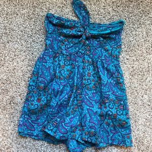 Anthropologie size extra small strapless romper
